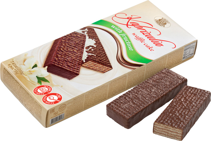 Торт вафельний КАПРИЗУЛЯ ХБФ фруктоза 210г